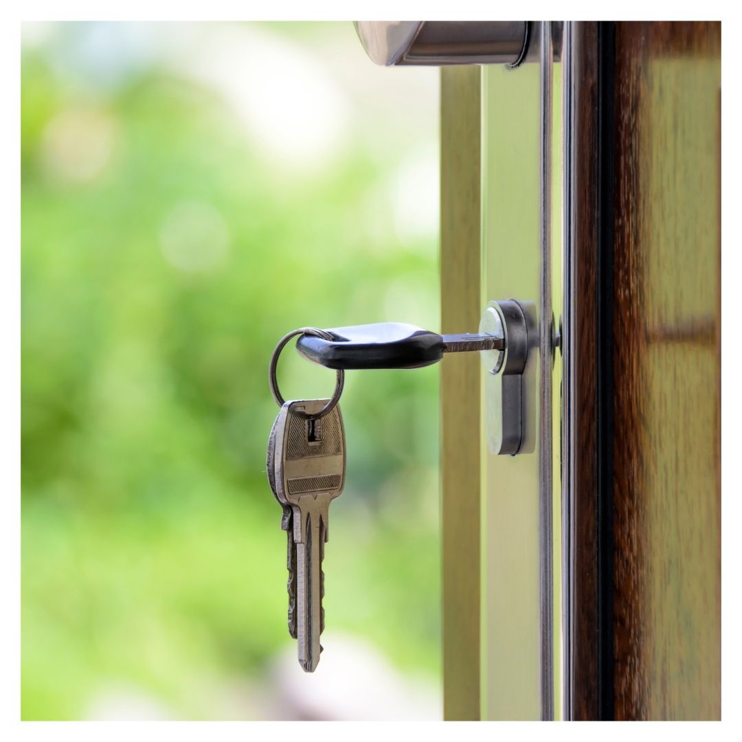 key in door